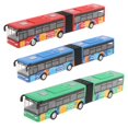 thumbnail image 2 of Esquirla Autobus Urbain à Deux Compartiments en Alliage 1:64, Voiture à Rétrofriction, Modèle de Collection en Métal, Vert, Autobus à Double Cabine Vert, 2 of 2