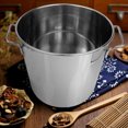 thumbnail image 3 of Miangastore Crawfish Cook Pot Stainless Steel Bucket Meta Stewed Pot Metal Stockpot Seafood Stew Pot, 3 of 9