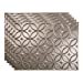 thumbnail image 3 of FASÃ„DE Rings Decorative Vinyl 18in x 24in Backsplash Panel in Brushed Nickel (5 Pack), 3 of 15