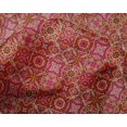 thumbnail image 4 of oneOone Silk Tabby Fabric Floral & Geometric Ethnic Print Fabric By The Yard 42 Inch Wide, 4 of 4