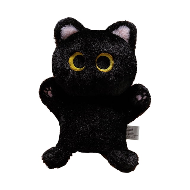 Jouet Interactif de Lutteur pour Chat Puppet Conçu pour le Jeu et l'Entraînement, Présentant un design en Forme de Lutteur avec un Matériau Noir Doux, des Yeux Jaunes et des Détails de Patte Rose. Convient aux Petits, Moyens et Grands Chats, Ce Puppet à Main Encourage le Rapprochement et l'Activité Tout en Soulageant l'Ennui. Idéal pour une Utilisation Intérieure et Extérieure.