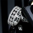 thumbnail image 1 of CNKOO Simulated  zircon fire color treasure ring female temperament micro-set  zircon ring, 1 of 7