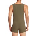 thumbnail image 4 of EOYWHK Mens Jumpsuits Athletic Compression Gym Workout Bodysuit Slim Fit Tank Seamless Stretch Relaxed Fit Undershirts Overalls, 4 of 5