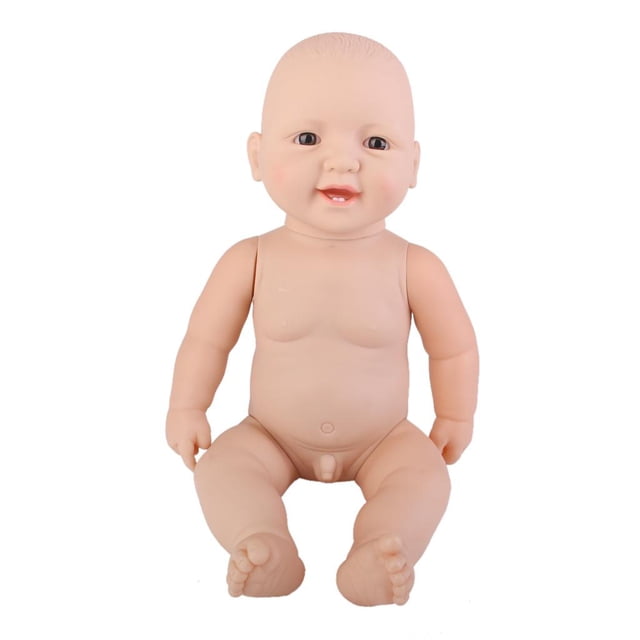 Esquirla Poupée Bébé Garçon Mignonne et Réaliste, Membres et Tête Détachables, Poupée Bébé en Vinyle 18,5 Po