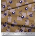 thumbnail image 2 of Soimoi Poly Georgette Fabric Bird,Coconut Tree & Elephant Kids Decor Fabric Printed Yard 42 Inch Wide, 2 of 3