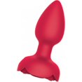 thumbnail image 1 of Wet Dreams Rosebud Tushy Light Vibrating Silicone Anal Plug with Remote Control, Red, 1 of 3