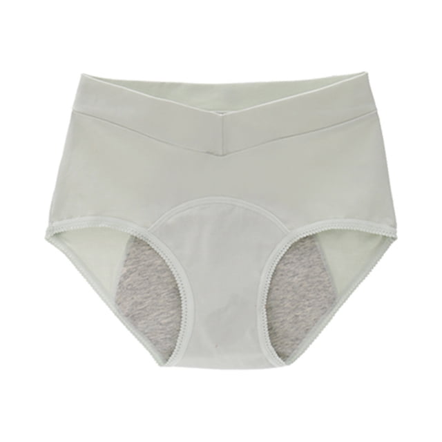 B91xZ Strings pour Femmes Culottes en Coton Culottes Taille Haute sous-Vêtements,L Vert