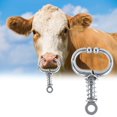 thumbnail image 2 of Stainless Steel Bull Cow Cattle Nose Ring Husbandry Accessory(Spring Nose Pliers), 2 of 5