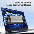 thumbnail image 2 of TUTT Moniteur, Banque d'Alimentation pour Portable 100 W 20 000 mAh Câble Rétractable Écran LCD L1, 2 of 13