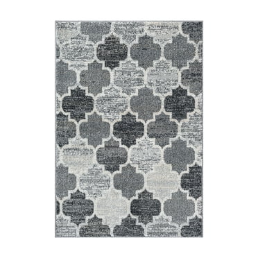 Mainstays Trellis Grey Accent Rug, 31.5" x 45"