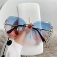 thumbnail image 1 of EIMELI Rimless  Sunglasses Women Shades UV400 Protection Rimless Vintage Sun Glasses Rimless Gradient Sun Glasses Rhinestone Retro Sunglasses for Outdoor Activity, 1 of 6