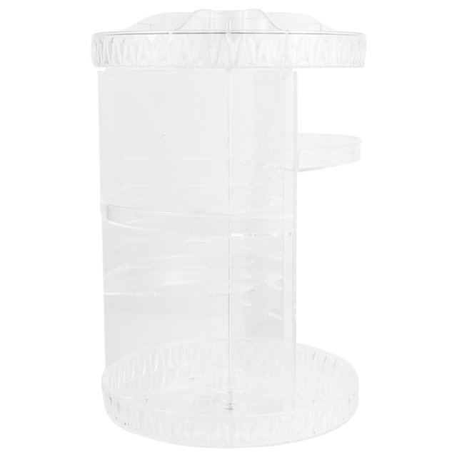 FONDOTIN cosmetics organizer Cosmetics Storage Shelf Transparent Color with Multi-level Structure for Women 1Set