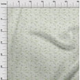 thumbnail image 3 of oneOone Popeline de Coton Sergé Vert Menthe Tissu Floral Matière de Robe Tissu Imprimé Tissu au Mètre 56 Pouces de Large, 3 of 5