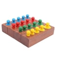 thumbnail image 2 of Cylinder Block Set,  Durable Fashionable Colorful Wooden Cylinder Set, for Children Kids Playing 36 Months, 2 of 7