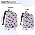 thumbnail image 2 of Easygdp Dachshund Dog for Durable Canvas Laptop Backpack - Adjustable Shoulder Strap, Large Capacity, Fits 15-17in Laptops, for School, Work, Travel-Medium, 2 of 5