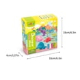 thumbnail image 3 of Multicolor Color Dough Toys Dinosaur World Dough Set Creation Tools For Kid Play With Animals, 3 of 7