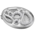 thumbnail image 1 of Floating Drink Holder, Lightweight Pool Drink Holder Floats Good Stability Portable Wide Applications  For Swimming Pool Party Silver, 1 of 8