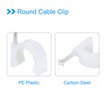 thumbnail image 4 of Unique Bargains 15mm Dia PE White Round Cable Clips with Steel Nail 24 Pack, 4 of 5