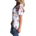 thumbnail image 3 of Nlife T-shirts à Manches Courtes et Col Rond Women Floral Print, 3 of 4
