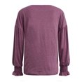 thumbnail image 3 of XZNGL Chemises à Manches Longues pour Femmes pour l'Automne Tuniques de Mode pour Femmes pour Porter avec des Leggings Col Rond Manches Lanterne Chemises à Manches Longues Chandails Décontractés d'Automne Blouse T-Shirts Tuniques pour Femmes à Manches Longues, 3 of 7