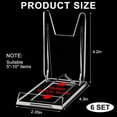 thumbnail image 2 of 6 Pack Acrylic Book Stand for Display Adjustable Clear Book Display Holder Easel Stand Collector Display Stand for Home Office Comic Book Album CD Magazine Postcard Picture Artworks, 2 of 6