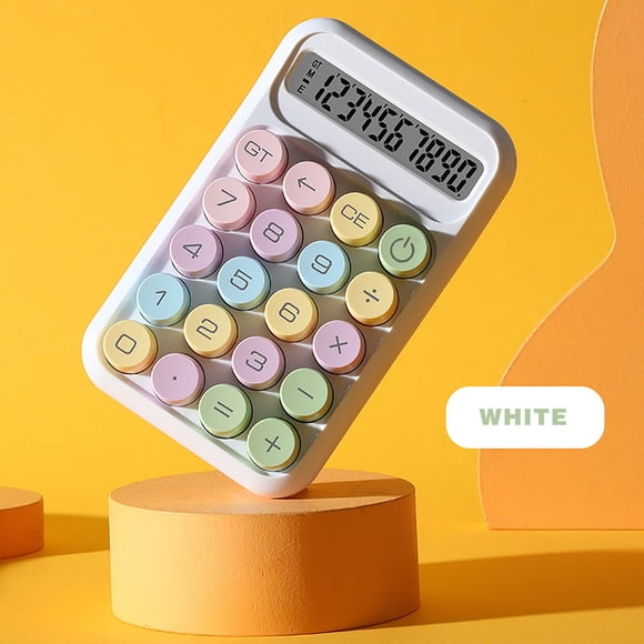 shyuyusa Small Sugar Cube Calculator 10 Digit Display Portable Electronic Calculator For Home Office School Daily Calculation