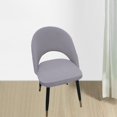 thumbnail image 3 of GUOOL Chaise Courbée Housse Slip Résistant Haute Étirement Dîner Conférence Lavable Gris Clair, 3 of 9