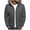 Grey, variant on RKSTN Mens Down Jacket Solid Color Drawsting Hooded Jacket Winter Fashion Cotton Padded Jacket Warm Windproof Lightweight Puffer Jacket