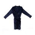 thumbnail image 2 of Mens Fall Long Sleepwear Flannel Robes Shawl Collar Bathrobe Pajamas, 2 of 5