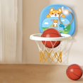 thumbnail image 4 of Blue Junior Basketball Set With Suction Cups Safe Soft Hoop Developmental Sport Toy For Active Toddlers, 4 of 6