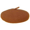 thumbnail image 1 of Dog Cat Beret Wool Yard Hat Durable Adjustable 5.1 inch Elastic Rope Costume Warm Brown, 1 of 9