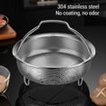 thumbnail image 4 of Panier Vapeur avec Poignée et Pieds Pliables, Passoire Multifonction en Acier Inoxydable avec Insert Vapeur et Pieds Surélevés, Idéal pour Casserole de Cuiseur à Riz Électrique, 4 of 7