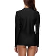 thumbnail image 3 of Charmo Womens Rash Guard Shirt Long Sleeve Raglan Sun Protection Swim Shirt Bathing Suit UPF 50, 3 of 5