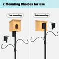 thumbnail image 4 of Urban Deco 80-inch Birdhouse Pole Mount Kit with Squirrel Baffle, 4 of 7
