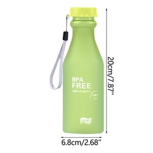 EARKITY Water Bottles, BPA-Free Water Bottle, Sports Water Bottle with Strap, Leakproof Water Jug for Fitness, Frosted Plastic Transparent Water Cup for Kids Adult School Gym Office Travel Outdoor