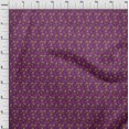 thumbnail image 3 of oneOone Silk Tabby Fabric Leaves & Floral Block Print Fabric BTY 42 Inch Wide, 3 of 4