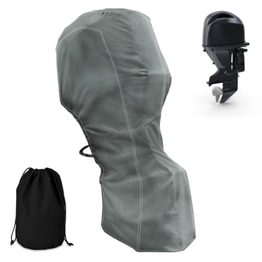 KNOX Couvercle de Moteur hors-Bord, Couvercle de Moteur 600D Robuste et Étanche, Accessoires de Bateau, Compatible avec Mercury, Suzuki, Evinrude, Nissan, Honda, Yamaha Couvercle de Moteur hors-Bord, Convient aux Moteurs 100-225 HP