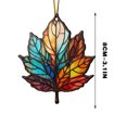 thumbnail image 2 of Meitianfacai Acrylic Flat Printing Leaves Christmas Decorations Christmas Tree Decorations Hanging Pendants, 2 of 5