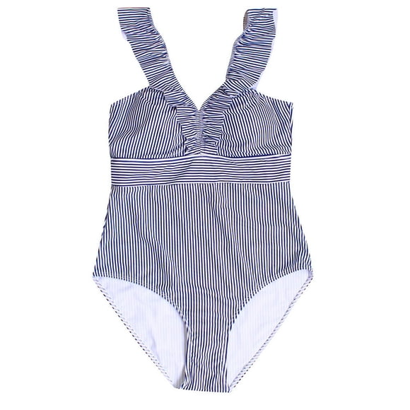 Bikini Swimsuit Ruched Bottom Women One Piece Push Up Printed Bikini Beach Bathing Monokini Swimsuit Swimwear
