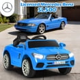 thumbnail image 3 of OLAKIDS 12V Electric Kids Ride On Car, Licensed Mercedes Benz SL500 Toy Car with Remote Control, MP3 Plug, USB, 2 Speeds, LED Lights, Battery Powered Toy Vehicle for Toddler Children, 3 of 10