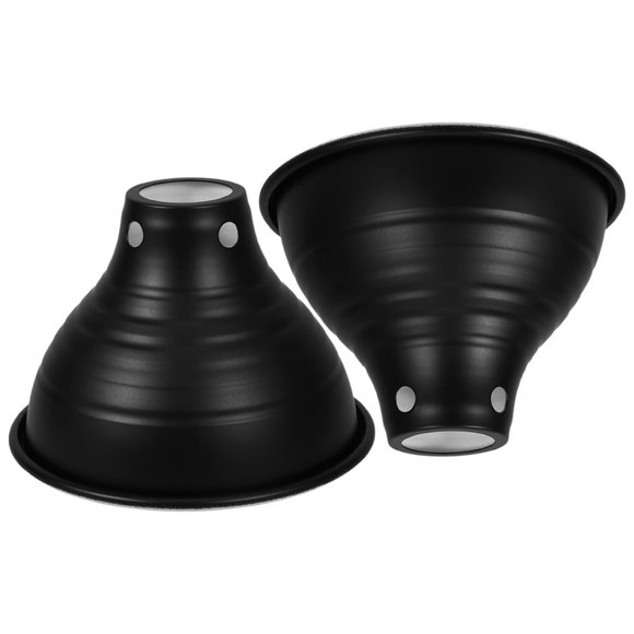 EIMELI 2pcs High Efficiency Reptile Heat Lamp Dome Light Fixture for Bearded Dragon Tank Bird Cage Heater