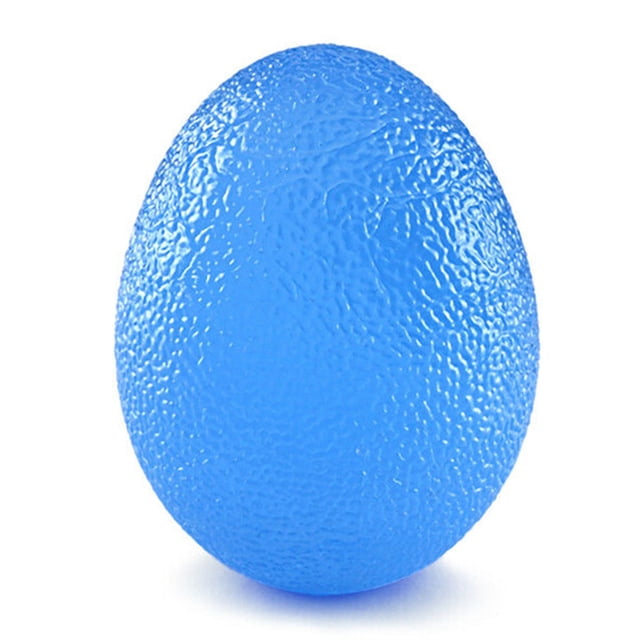 Hand Therapy Finger Exercise Grip Ball E-gg Shape Strength Trainer Squeeze Stress Relieve (Blue--30 KG
