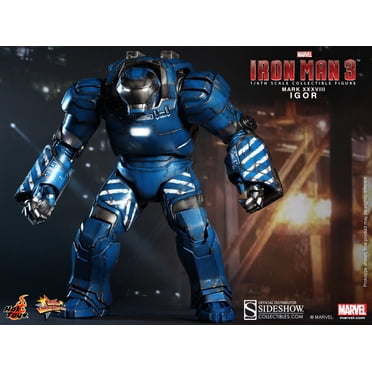 Iron Man 3 Figurine Articulée de 16 Pouces Série Chef-D'œuvre de Film - Iron Man - Igor - Mark XXXVIII Sideshow