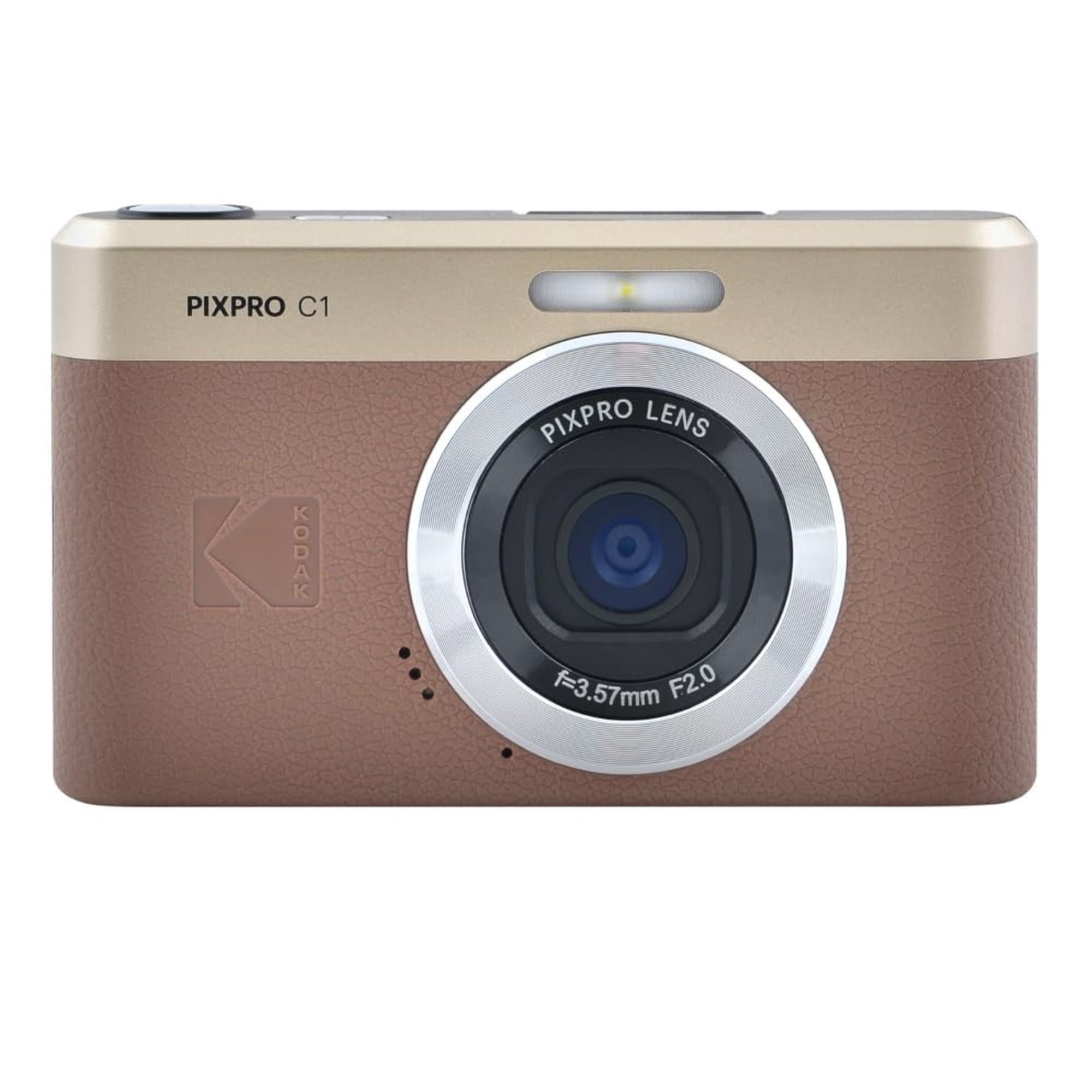 KODAK PIXPRO C1 ブラウン デジタルカメラ Kodak PIXPRO C1 Digital Camera, 13MP Compact Point & Shoot with 4X