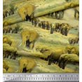 thumbnail image 3 of Soimoi Cotton Duck Fabric tree & elephant Animal Printed Craft Fabric by the Yard 42 Inch Wide, 3 of 4