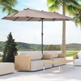 thumbnail image 2 of Outsunny 15ft Double-sided Patio Umbrella, Extra Large Outdoor Parasol, 2 of 10