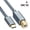 50CM, variante sur Câble d'Imprimante USB Type-C vers USB 2.0 B avec Connecteurs Plaqués Or et Protection pour Ordinateurs Portables, Imprimantes, Scanners et Faxeurs