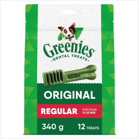 Gâteries dentaires naturelles pour chiens adultes GREENIES Original format MOYEN