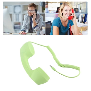 Combiné de Cellulaire, Combiné de Téléphone USB C 3.5mm Anti-Radiation, Combiné de Téléphone Rétro, Récepteur de Cellulaire à Main, Microphone Haut-Parleur pour Téléphone Intelligent, Téléphone Intelligent