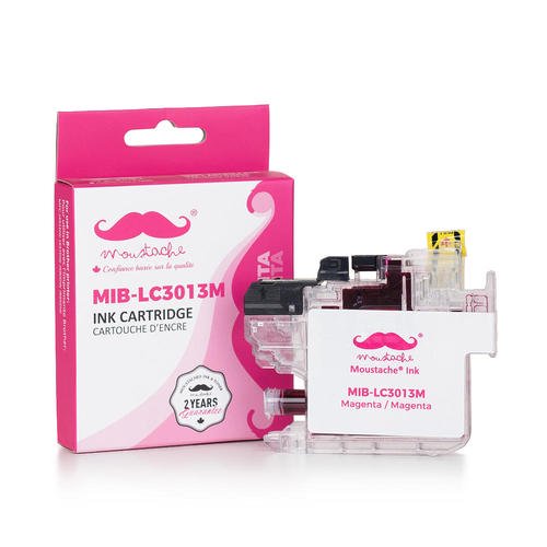Cartouche d'Encre Magenta Compatible à Rendement Élevé pour Brother LC3013M - avec Puce - Moustache®